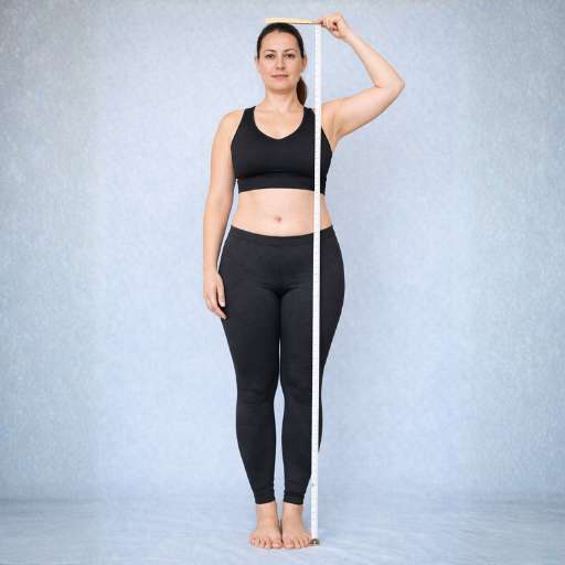 Exemplo de como medir a altura na parede